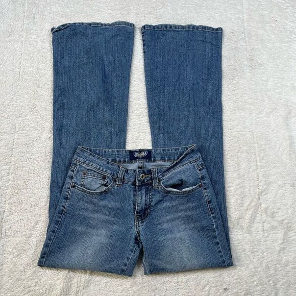 Vintage Y2K Angels Women’s Flare Low Rise Jeans - Picture 1 of 8